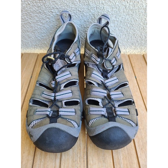 KEEN WHISPER Waterproof Sandals Mens Sz 10.5 Hiking Adjustable XT 0106 Gray - Picture 4 of 8